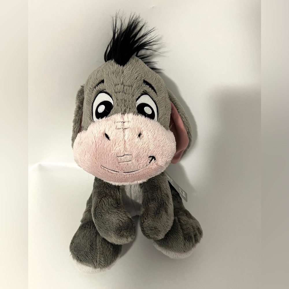 Disney Parks Baby Eeyore 12” Grey Plush Stuffed Animal Toy With Tags
